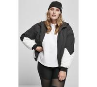 Outdoorjacke URBAN CLASSICS "Frauen Ladies Padded 2-Tone Batwing Jacket" Gr. XS, schwarz-weiß (black, white) Damen Jacken Outdoorjacken (89410250-XS)