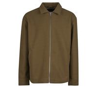 Allwetterjacke URBAN CLASSICS "Urban Classics Herren Basic Blouson Jacket", Herren, Gr. M, braun (summerolive), 100% Polyester, unifarben, loose fit, amerikanischer Ausschnitt, Jacken (18973047-M) sum