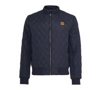 Allwetterjacke URBAN CLASSICS "Urban Classics Herren Diamond Quilt Jacket", Herren, Gr. M, navy, 100% Polyester, unifarben, normal, amerikanischer Ausschnitt, Jacken (22036528-M) navy