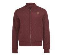 Allwetterjacke URBAN CLASSICS "Urban Classics Herren Diamond Quilt Jacket", Herren, Gr. S, braun (burgundy), 100% Polyester, unifarben, normal, amerikanischer Ausschnitt, Jacken (13169802-S) burgundy