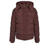 Allwetterjacke URBAN CLASSICS "Urban Classics Herren Hooded Puffer Jacket", Herren, Gr. M, braun (cherry), 100% Polyester, unifarben, normal, ohne Ausschnitt, Jacken (92745559-M) cherry