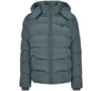 Allwetterjacke URBAN CLASSICS "Urban Classics Herren Hooded Puffer Jacket", Herren, Gr. XL, grün (bottlegrün), 100% Polyester, unifarben, normal, ohne Ausschnitt, Jacken (56486355-XL) bottlegrün