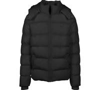 Allwetterjacke URBAN CLASSICS "Urban Classics Herren Hooded Puffer Jacket", Herren, Gr. XL, schwarz, 100% Polyester, unifarben, normal, ohne Ausschnitt, Jacken (60547123-XL) schwarz