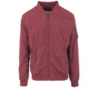 Allwetterjacke URBAN CLASSICS "Urban Classics Herren Light Bomber Jacket", Damen, Gr. M, burgundy, 100% Polyester, unifarben, normal, amerikanischer Ausschnitt, Jacken (15551536-M) burgundy
