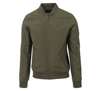 Urban Classics Herren, Bomber Jacke, Dunkles Olivgrün, L