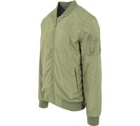 Allwetterjacke URBAN CLASSICS "Urban Classics Herren Light Bomber Jacket", Herren, Gr. S, olive, 100% Polyester, unifarben, normal, amerikanischer Ausschnitt, Jacken (75842603-S) olive