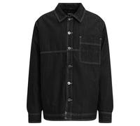 Outdoorjacke URBAN CLASSICS "Herren Oversized Trucker Jacket" Gr. M, schwarz (black raw) Herren Jacken Outdoorjacken (62222843-M)