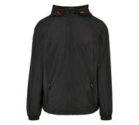 Allwetterjacke URBAN CLASSICS "Urban Classics Herren Recycled Windrunner", Damen, Gr. M, schwarz, schwarz, 63% Polyester, 37% Polyester, unifarben, normal, ohne Ausschnitt, Jacken (15143239-M) schwarz