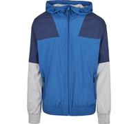 Allwetterjacke URBAN CLASSICS "Urban Classics Herren Zip Away Track Jacket", Herren, Gr. S, sportyblau, lightasphalt, 100% Polyester, mehrfarbig, normal, ohne Ausschnitt, Jacken (84197138-S) sportybla