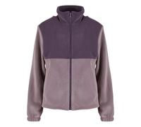 Allwetterjacke URBAN CLASSICS "Urban Classics Ladies Double Polarfleece Jacket", Damen, Gr. 5XL, lilanight, fadedlila, 94% Polyester, 6% Elasthan, unifarben, relaxed fit, amerikanischer Ausschnitt, Ja