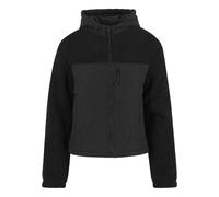 Urban Classics Ladies Sherpa Crinkle Nylon Mix Jacket Frauen Übergangsjacke grün