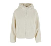 Urban Classics Ladies Short Hooded Sherpa Jacket whitesand, M