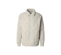 Allwetterjacke URBAN CLASSICS "Urban Classics Quilted Overshirt", Herren, Gr. L, beige (cloud), 100% Nylon, unifarben, relaxed fit, amerikanischer Ausschnitt, Jacken (11000755-L) cloud