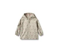 Allwetterjacke WHEAT "WHEAT Rainwear Chardy Jacket", Mädchen, Gr. 74, slightly grün flowers, 55% Polyester, 45% Polyurethan, unifarben, normal, ohne Ausschnitt, Jacken (19540708-74) slightly grün flow