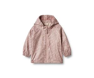 Allwetterjacke WHEAT "WHEAT Rainwear Chardy Jacket", Mädchen, Gr. 92, rosa (powder flower meadow), 55% Polyester, 45% Polyurethan, unifarben, normal, ohne Ausschnitt, Jacken, reflektierend (57824718-9