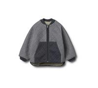 Allwetterjacke WHEAT "WHEAT Reversible Thermo Jacket Lake", Mädchen, Gr. 116, grau (ink stripe), 100% Polyester, mehrfarbig, normal, amerikanischer Ausschnitt, Jacken, wasserabweisend (44761620-116) i