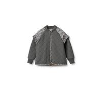 Allwetterjacke WHEAT "WHEAT Thermo Jacket Ellas", Mädchen, Gr. 98, schwarz sea, 100% Polyester, normal, amerikanischer Ausschnitt, Jacken, reflektierend (31190728-98) schwarz sea