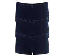 Allxwek Damen Comfort Boxer Short Baumwolle Damenunterwäsche Unterhosen Soft Boy Short 3er Pack 6er Pack 3901, 3 Dunkelblau, S