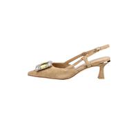 Slingpumps ALMA EN PENA "ALMA EN PENA Pumps Veloursleder", Damen, Gr. 39, sand, Veloursleder, Schuhe Slingpumps (55383821-39) sand