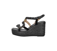 ALMA EN PENA Sandalen Leder/Textil Schwarz - 41