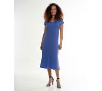 Alma & Lovis Apartes Kleid aus leichter Bio-Baumwolle / EcoVero | Flame Dress blue (blau) M
