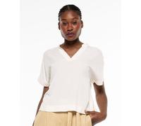 Alma & Lovis Edles Blusenshirt aus fließendem EcoVero | V-Neck Blouse floral white (weiss) 34