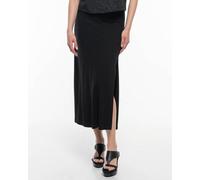 Alma & Lovis Eleganter Midi-Rock aus fließendem EcoVero | Pique Rock raven (schwarz) S