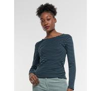 Alma & Lovis Geringeltes Longsleeve aus softer Bio-Baumwolle | Ringel Shirt pinie (grün) L