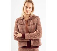 Alma & Lovis Karo-Blazerjacke aus Bio-Baumwolle | Check Jacke camel (Kamel) M