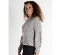 Alma & Lovis Kuscheliger Loose-Fit Pullover im Alpaka-Mix | Ballonärmel Pullover Ecru (grau) XS