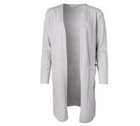 Alma & Lovis Lange Strickjacke aus Bio-Baumwolle "Long Jacket" grau XS