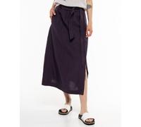 Alma & Lovis Legerer Maxirock aus reinem Leinen | Leinen Maxi Rock blackberry (dunkellila) 34