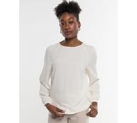 Alma & Lovis Legeres Blusenshirt aus fließendem EcoVero | Raglanbluse floral white (weiss) 44