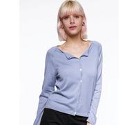 Alma & Lovis Leichter Feinstrick-Cardigan aus reiner Bio-Baumwolle | Cotton Cardigan cosmic sky (blau) L