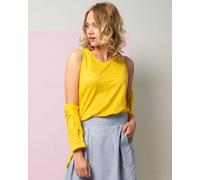 Alma & Lovis Leinentop aus Leinen-Jersey | Linen Top Gelb S