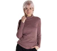 Alma & Lovis Meliertes Rollkragen-Longsleeve Woodrose XS
