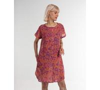 Alma & Lovis Print-Blusenkleid aus feinem Bio-Baumwoll-Batist | Phoenix Jumper viola (pink-lila) 36