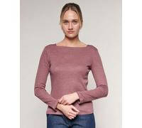 Alma & Lovis Softes Ringel-Langarmshirt aus Bio-Baumwolle | Melange Longsleeve woodrose (rosa) M