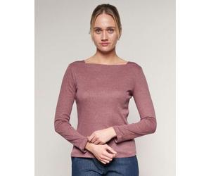 Alma & Lovis Softes Ringel-Langarmshirt aus Bio-Baumwolle | Melange Longsleeve woodrose (rosa) S