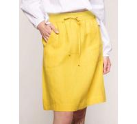 Alma & Lovis Sportiver Rock aus reinem Leinen | Linen Skirt sun (gelb) 36