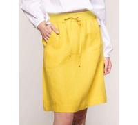 Alma & Lovis Sportiver Rock aus reinem Leinen | Linen Skirt sun (gelb) 42