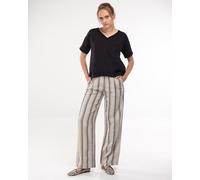Alma & Lovis Streifenhose aus französischen Leinen | Linen Stripe Pants Linen (natur) 36