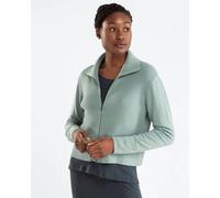 Alma & Lovis Strickjacke aus Bio-Baumwoll-/Woll-Mix | Cotwool Rippjacke Silver Lake (Hellblau Türkis) XL