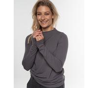 Alma & Lovis Stylisches Langarmshirt aus fließendem EcoVero | Pique Shirt rabbit (grau) S