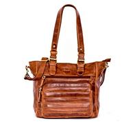 ALMADIH Premium Ledertasche Damen Schultertasche KYLA BD - Leder Damentasche Handtasche Umhängetasche Henkeltasche Businesstasche Shopper Freizeittasche Tragetasche Tasche braun (KYLA deluxe)