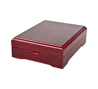Almencla Schmuckkasten Handgefertigte Holz Schmuckbox Aufbewahrungsbox Medaillen Display Organizer mit Langlebigem Design für Frauen Geschenk Büro Zuhause, 10,5 cm x 14 cm x 3,5 cm