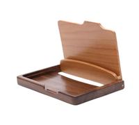 Almencla Visitenkartenetui Aus Holz, Tragbarer Visitenkartenkoffer
