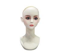 Almencla Weiblicher Schaufensterpuppenkopf, Oberkörper, PVC Kopfbüste für Halsketten, Schals, Ohrringe