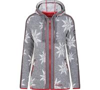 ALMGWAND 1928 Damen Jacke BIBERG (624301AD) 46 Grau-Rot