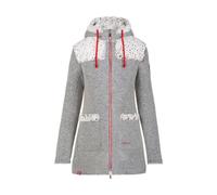 Almgwand - Damen Kapuzenmantel Hahnstein grau grau/offwhite - Gr. - L